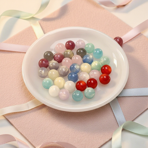 Perles en résine HP0290 Dreamy Galaxy 8/10/12mm, perles rondes irisées scintillantes Aurora pour la fabrication de bijoux DIY, vente en gros - Product Image 3