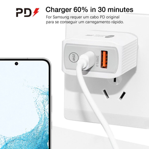 <span class=keywords><strong>Cargador</strong></span> USB C PD de <span class=keywords><strong>25W</strong></span> para iPhone 17 16 15 13 12 11 Pro Max XS, <span class=keywords><strong>Cargador</strong></span> Rápido Tipo C QC3.0, Cable de Carga Rápida, Accesorios para Teléfono - Product Image 2
