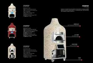 <span class=keywords><strong>Four</strong></span> à pizza professionnel en béton de grande taille, type Napolitain, robuste, électrique et au gaz, pour cuisson au <span class=keywords><strong>bois</strong></span>, 600 ° C pour la vente de produits de boulangerie - Product Image 5