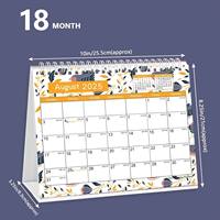 Nouvel Arrivage Calendrier de Bureau 2026 avec 234 Autocollants de Rappel Mini Calendrier de Table pour la Gestion du Calendrier au Bureau, à la Maison et à l'École