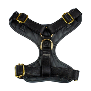Set kerah dan tali kulit Pu untuk anjing, Set kerah dan tali kulit sapi asli <span class=keywords><strong>Harness</strong></span> hewan peliharaan kualitas tinggi tahan air - Product Image 2