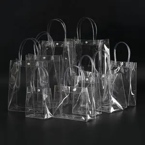 PVC durchsichtiger Kunststoff verpackungs beutel wasserdichte Verpackung Tote Travel Toiletry Bags Reiß verschluss tasche