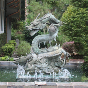 Handmade Decorative Outdoor Metal <strong>Artwork</strong> for Hotel Garden and Public Square Chinese <strong>Dragon</strong> Sculpture - Product Image 1