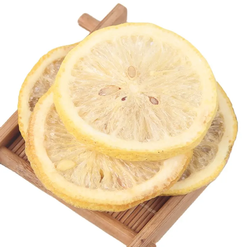 En stock Tranches de citron lyophilisées de bon goût Thé aux fruits secs à vendre Tranches de citron sec aux fruits secs de haute qualité