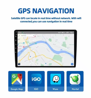 Autoradio 2G + 32G Dual Din avec Apple CarPlay et Android Navigation GPS de 9 pouces à écran tactile avec Bluetooth Garantie 1 an