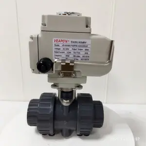 Electric Actuated Ball Valve Best Price 12 V Motorized Actuator UPVC CPVC Plastic Electric Ball Valve For Water Oil Gas