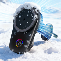 Nouvelles idées de produits : support de navigation magnétique flexible avec lumière RGB rotative, chargeur sans fil 15W pour voiture, commande tactile
