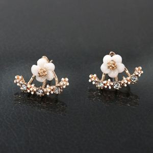 Pendientes de Cristal Coreanos de Moda Sencilla y Económicos al por Mayor 2019, Pendientes de Flor para Mujer - Product Image 5
