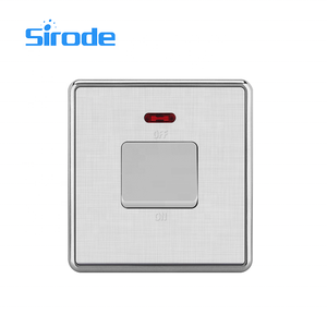 Sirode <span class=keywords><strong>T4</strong></span> série britannique Standard moderne luxe couleur blanche PC plaque 45A DP interrupteur avec interrupteurs muraux électriques au néon pour la maison - Product Image 6