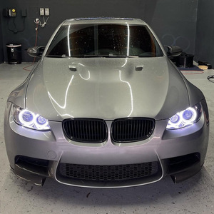 Front Lip For Bmw 3 Series E90 E91 E92 E93 M3 2006-2013 Piano Black Carbon Fiber Texture Abs Adhesive Installation - Product Image 3