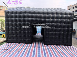 Tente <span class=keywords><strong>de</strong></span> fête <span class=keywords><strong>gonflable</strong></span> en cube <span class=keywords><strong>de</strong></span> discothèque portable noire commerciale à LED - Product Image 5