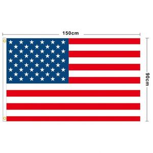 Vente directe d'usine en stock, logo personnalisé, drapeau américain en polyester 68D, 3x5 pieds (90x150 cm), taille personnalisée disponible - Product Image 2