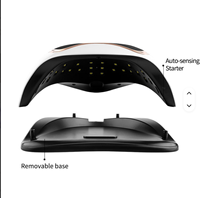 Séchoir à ongles professionnel UV LED 120W, design mignon en forme de raton laveur, plaque inférieure détachable pour la maison et le salon