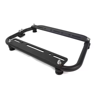 Support de sacoche latérale de moto en alliage d'aluminium noir, kit de montage universel réglable pour l'installation de sacoches de bagages