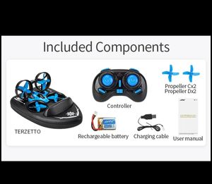 Drone Quadricoptère Mini Triphibian en Plastique pour Débutants SJY-H36F, Jouet RC 2.4G avec Maintien d'Altitude, Mode Sans Tête, Conception Pliable - Product Image 2