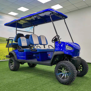 Voiturette de golf électrique 6 places avec toit, structure en acier, couleur au choix, batterie 48V – Nouveauté très demandée - Product Image 4