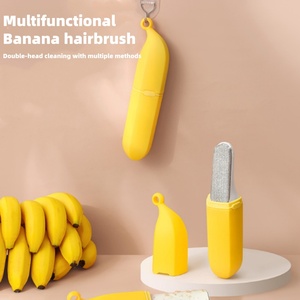 Removedor de Pelo de Plátano, Removedor de Pelo de Gato con Diseño de Dibujos Animados, Raspador de Pelo para Ropa, Cepillo de Doble Cara para Quitar Pelo, Raspador de Pelo para la <span class=keywords><strong>Familia</strong></span> - Product Image 2