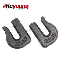 Gancho de Cadena de Acero Aleado G70 de 5/16'' para Cucharón de Tractor, Ganchos Soldados de Acero Forjado