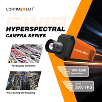 400-1000nm CMOS VNIR Hyperspectral Imaging Line Scan Caméra à zone unique 1200 bandes 2.5nm FWHM pour la distribution de l'humidité