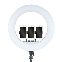 FOSOTO FT-54 di buona qualità Live streaming YouTube LED fotografia di riempimento luce anello di bellezza luce con supporto treppiede 21 pollici anello di luce