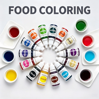 Ensemble de colorants alimentaires liquides comestibles 10g, 12 couleurs vibrantes pour la pâtisserie et la décoration de gâteaux