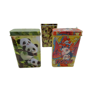 New tinplate kim loại hộp màu hồng/Đen in màu sắc thuốc lá cá nhân thực phẩm hộp gói Nắp tùy chỉnh hộp thiếc với bản lề Nắp - Product Image 5