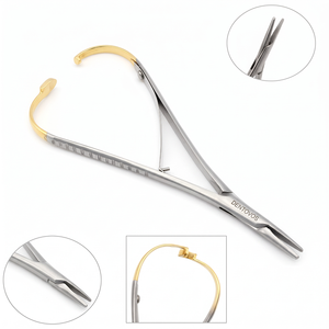 Pinzas de Ortodoncia Dentovos Premium Mathieu, Portaagujas Dentales de Acero Inoxidable 420 con Mango Ergonómico Manual - Product Image 4