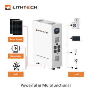 LITHTECH Plug and Play Inversor todo <span class=keywords><strong>en</strong></span> uno de carga rápida y batería de litio On Off Grid Energía solar 5KW Sistema de energía para el hogar - Product Image 4