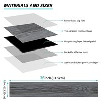 Vinyle LVT personnalisé facile à installer Planches en plastique auto-adhésives pour sol en vinyle peler et coller les carreaux de sol en plastique
