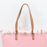 Sac fourre-tout décontracté en toile blanc, léger, grande capacité, pour femme, avec personnalisation d'usine, sans bandoulière