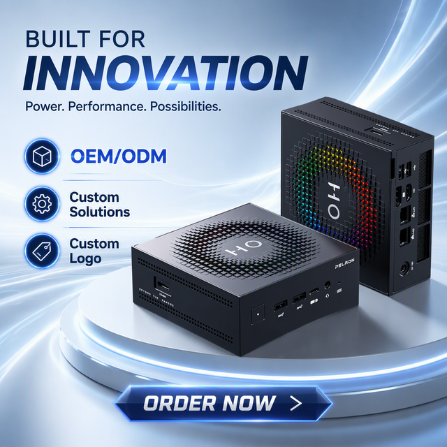 OEM Mini PC Oculink EGPU AMD Ryzen 7 H255 Radeon 780M 64GB LPDDR5X 8TB SSD Dual 2.5G LAN Mini Computer