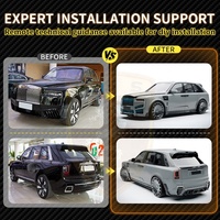 Nouveauté Kit carrosserie style MSY pour Rolls Royce Cullinan, pare-chocs avant sec en fibre de carbone, jupe latérale pour sourcil, capot moteur
