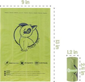 Bolsas Biodegradables para Excremento de Perro, Hechas de Almidón de Maíz, 100% a Prueba de Fugas, con Logotipo Personalizado del Fabricante - Product Image 4