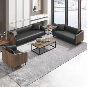 Canapé de bureau moderne pour réception d'affaires et réunions, combinaison canapé et table basse de bureau - Product Image 4