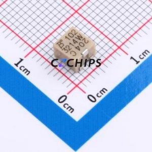 Résistance/potentiomètre réglable 3214W-1-102E SMD-3P, résistance 1kOhm 10% 250mW 100ppm/ 4,8x3,5mm ℃ - Product Image 1