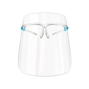 Masker Wajah bening dewasa, perlindungan anti-debu plastik pelindung wajah Anti kabut tahan percikan keamanan transparan - Product Image 2