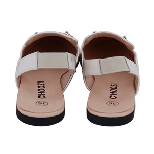 Sandales plates d'été en cuir véritable Choozii pour <span class=keywords><strong>femme</strong></span> avec bande élastique, <span class=keywords><strong>mocassins</strong></span> classiques pour <span class=keywords><strong>femme</strong></span>, sandales à enfiler pour <span class=keywords><strong>femme</strong></span> <span class=keywords><strong>2022</strong></span> - Product Image 5