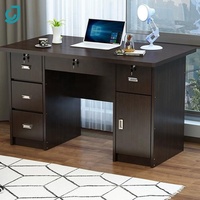 Bureau de bureau multicolore Table en bois bon marché avec tiroirs pour CEO Meubles en bois
