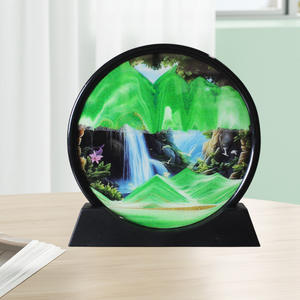 Vente en gros Horloge de sable mouvant pour ornement de peinture Horloge de sable créative pour <span class=keywords><strong>paysage</strong></span> et art <span class=keywords><strong>sablier</strong></span> pour décoration de la maison - Product Image 4