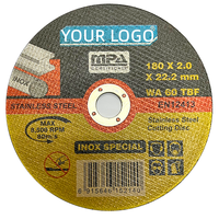 PEXMIENTAS Promotion MPA 80M/S Disque de coupe à angle de 9 pouces (230 mm) pour meuleuse d'angle, pour la découpe du fer, du métal et de l'acier inoxydable