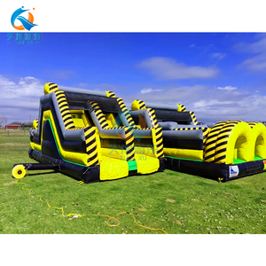 Équipement gonflable commercial de parcours d'obstacles de 45m avec <span class=keywords><strong>le</strong></span> <span class=keywords><strong>plus</strong></span> grand parcours d'obstacles d'explosion de ventilateur en <span class=keywords><strong>vente</strong></span> - Product Image 3