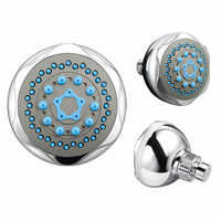 Pommeau de Douche Haute Pression avec Filtre, Ensemble de Douche à Main pour Salle de Bain, Économiseur d'Eau, Réglable, Finition Chromée