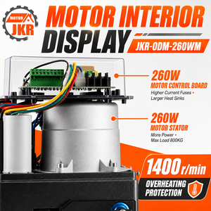 <span class=keywords><strong>Kit</strong></span> de moteur d'ouverture de <span class=keywords><strong>portail</strong></span> <span class=keywords><strong>coulissant</strong></span> électrique automatique à prix de gros avec carte de contrôle d'arrêt progressif et fonction de rebond de détection d'obstacles - Product Image 3
