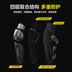 Rodilleras Sulate con Protección Ce2, Transpirables, para Motociclismo, Carreras Todoterreno, Adultos, Unisex - Product Image 4