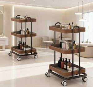 Carrito de Salón <span class=keywords><strong>EMMA</strong></span> con Ruedas, Carrito de Almacenamiento de Múltiples Niveles para Organización de Suministros de Peluquería y Spa de Belleza - Product Image 2