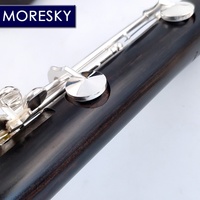 MORESKY Bb Woodwind Clarinet Wind Instrument Ebony Body Nickel Silver Surface 17 Silver Plated Keys Customizable M6 Made China