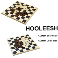 Benutzer definierte Holz Schachbrett 25x25 cm Checkers Spiel Set Aufkleber Craft Brettspiel