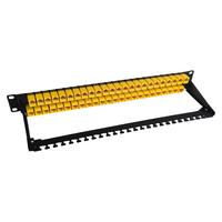 Panel Patch Modul CAT6 48-Port 1U 19 Inci Female to Female Langsung dari Pabrik, Modul Coupler Inline RJ45 UTP CAT6
