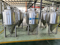 Cuve de Fermentation de Bière en Acier Inoxydable à Double Enveloppe Certifiée CE 2000L/3000L/5000L – Récipient Sous Pression pour Micro-Bière, Facile à Utiliser