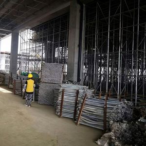 Sicherheitszertifiziertes, faltbares mobiles Stahlgerüst mit Ringschlosssystem und chinesischem Design für den Bau. - Product Image 3